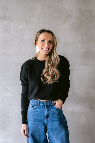 Eustache Epaulette Knit Black