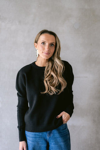 Eustache Epaulette Knit Black