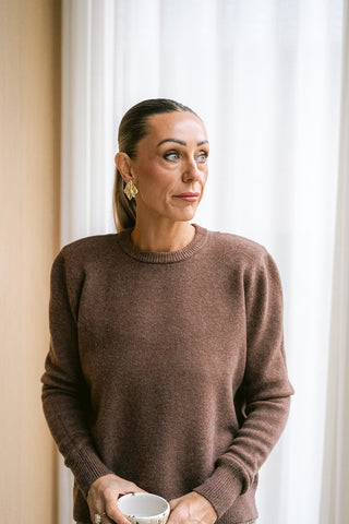 Eustache Epaulette Knit Brown