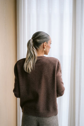 Eustache Epaulette Knit Brown