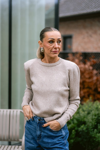 Eustache Epaulette Knit Taupe