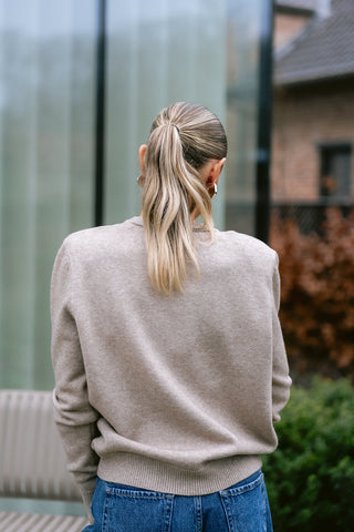 Eustache Epaulette Knit Taupe