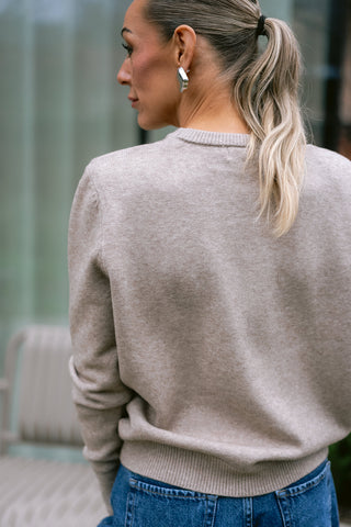 Eustache Epaulette Knit Taupe