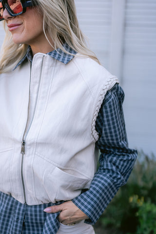 Fauve Gilet Cream