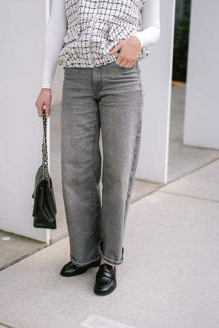 Felina Wide Leg Jeans Grey