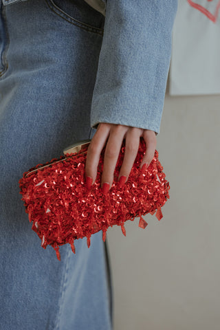 Femke Clutch Bag Red