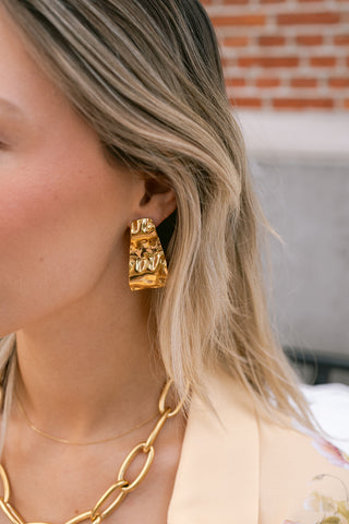 Fleur Earrings Gold