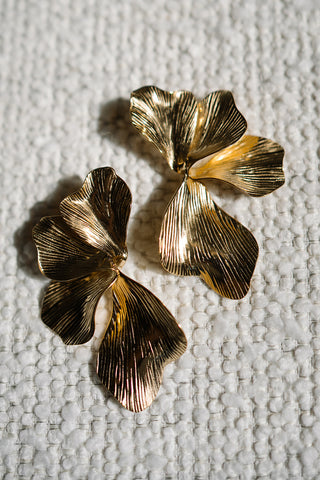 Flora Earrings Gold
