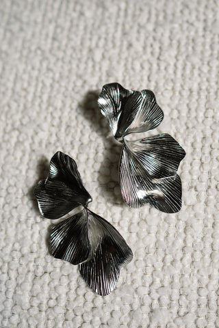 Flora Earrings Silver
