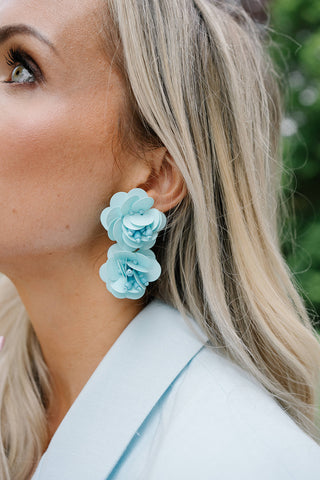 Flore Earrings Light Blue
