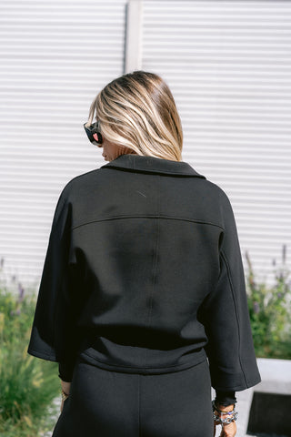 Frankies Zipper Sweater Black