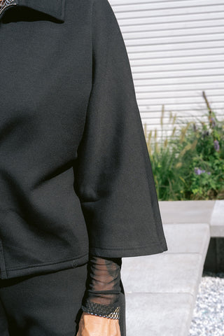 Frankies Zipper Sweater Black