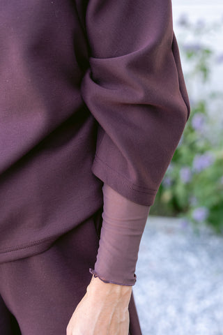 Frankies Zipper Sweater Burgundy