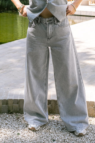 Giovani Palazzo Trousers Grey