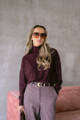 Gontier Turtleneck Burgundy