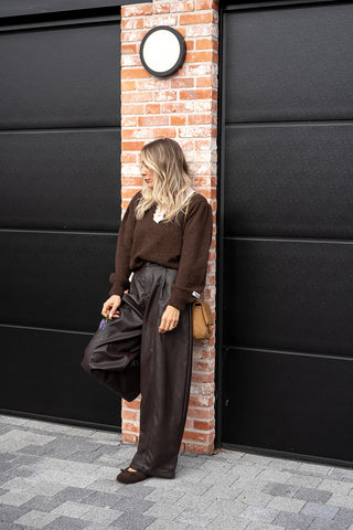 Hailey Knit Brown