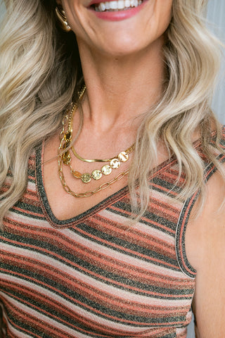 Avelisse Layered Necklace Gold