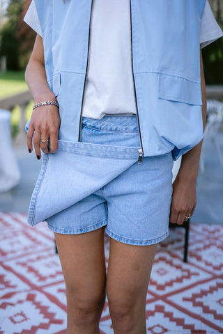 Jadene Skort Light Blue