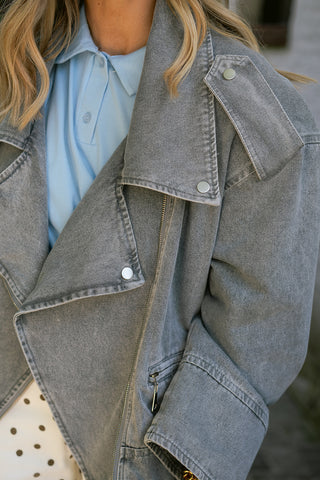 Jamsie Demin Jacket Grey