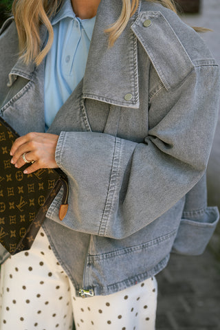 Jamsie Demin Jacket Grey