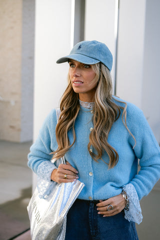 Jasper Lace Top Light Blue