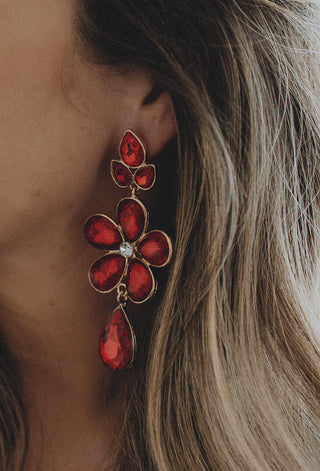 Jeanine Earrings Rouge