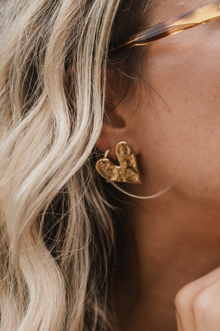 Je t'aime Earrings Gold