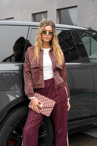 Tibby Trousers Burgundy
