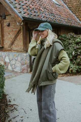 Juno Knit Scarf Khaki