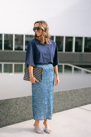 Astrae Oversized T-shirt Blue