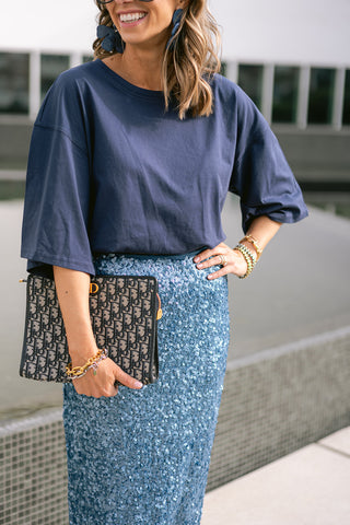 Astrae Oversized T-shirt Blue