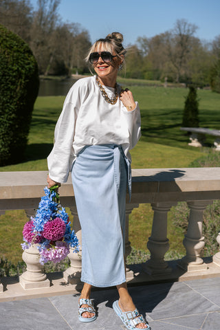 Justini Jeans Skirt Blue