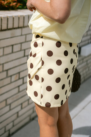 Kaïa Skirt Polkadots Yellow