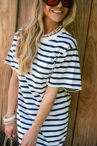 Kiksi T-shirt Dress Navy