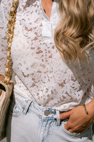 Bartje Lace Blouse White