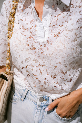 Bartje Lace Blouse White