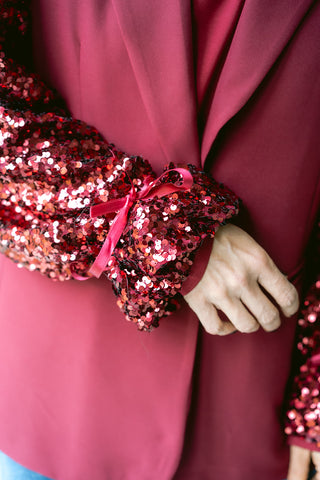 Landry Blazer Burgundy