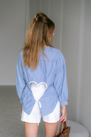 Larisa Denim Shorts White