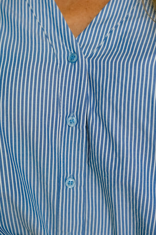 Lavinia Striped Blouse Blue