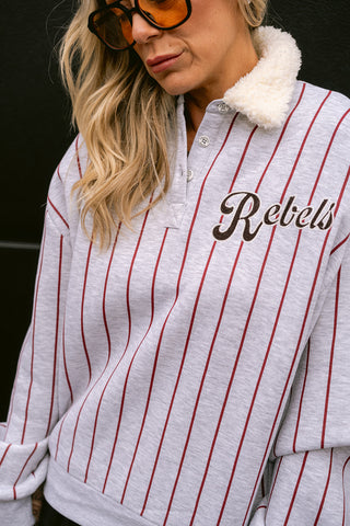 Lavy Baseball Sweater Grey