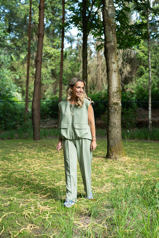 Idalia Gilet Khaki Green