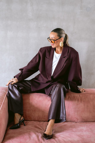 Johannah Trousers Burgundy