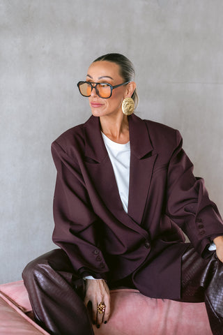 Johannah Trousers Burgundy