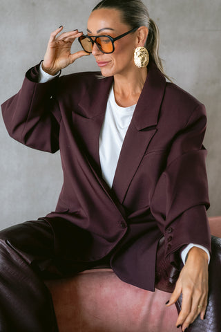 Johannah Trousers Burgundy