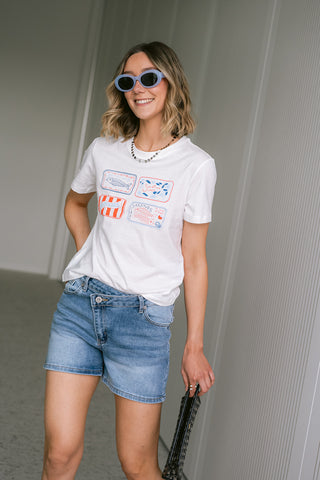 Lima T-shirt Light Blue
