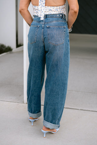 Lindi Jeans Barrel Dark Blue