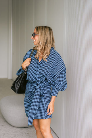 Linke Dress Blue