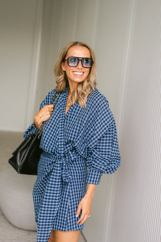 Linke Dress Blue