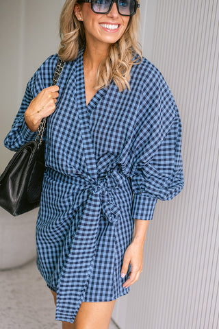 Linke Dress Blue