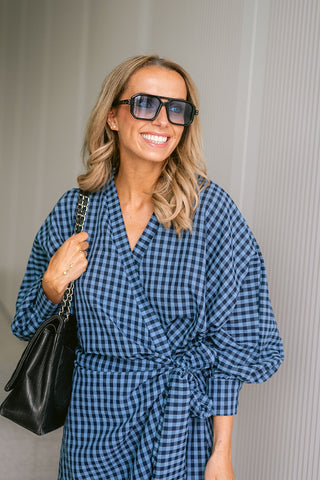 Linke Dress Blue